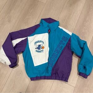 Vintage Hornets Pro Player Purple and Teal Jacket